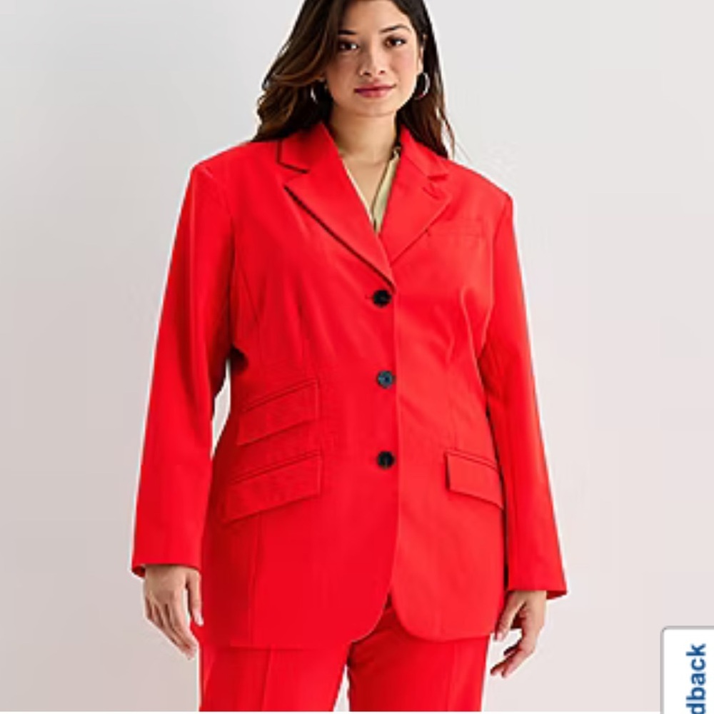 Worthington Red Women's Blazer Jacket sz 10 NWT